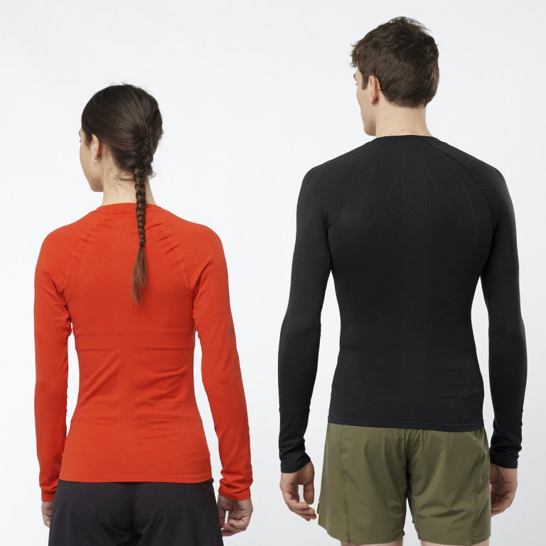 Футболка Salomon S LAB Ultra LS Seam Tee - червона