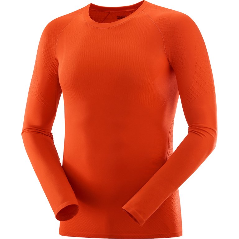 Футболка Salomon S LAB Ultra LS Seam Tee - червона