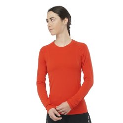 Футболка Salomon S LAB Ultra LS Seam Tee - червона