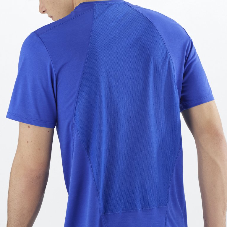 Футболка Salomon Outline SS Tee M - синя