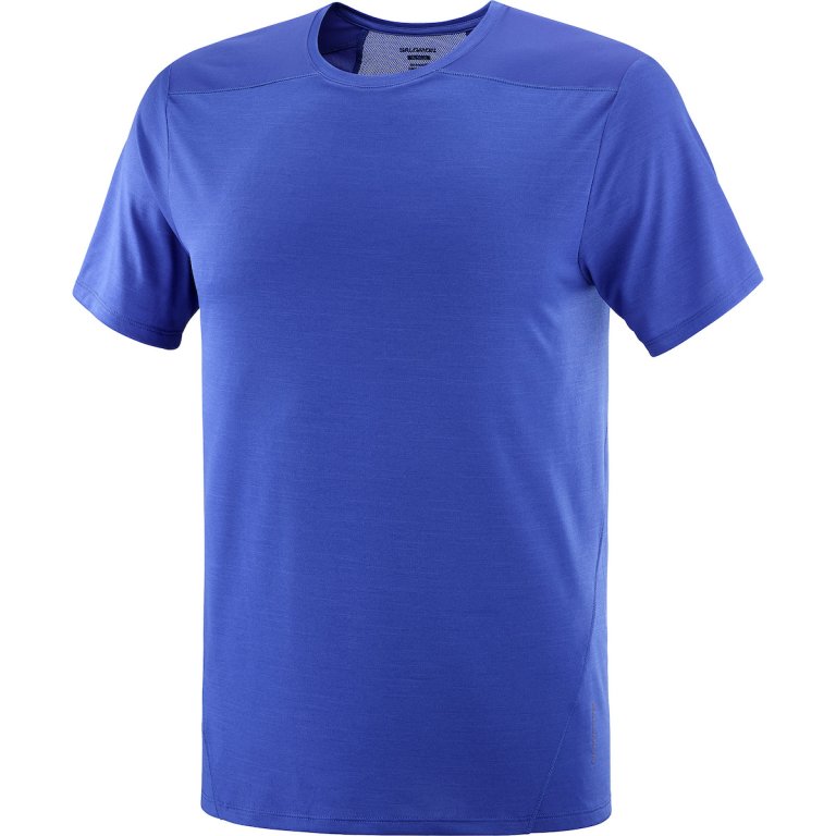 Футболка Salomon Outline SS Tee M - синя