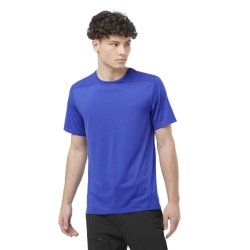 Футболка Salomon Outline SS Tee M - синя