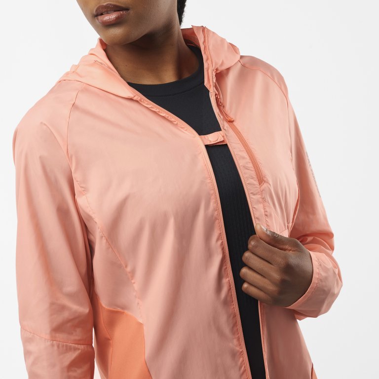 Куртка Salomon Bonatti Cross FZ Hoodie W - помаранчева