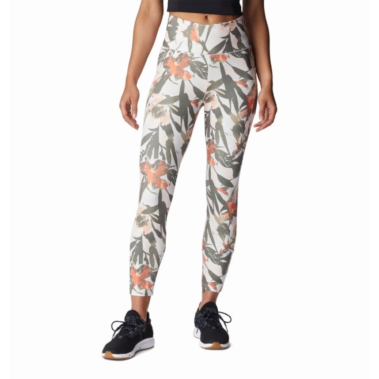 Легінси Columbia Weekend Adventure™ 7/8 Leggings W - білі/зелені