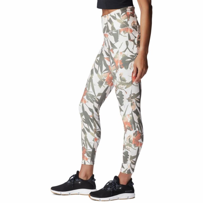 Легінси Columbia Weekend Adventure™ 7/8 Leggings W - білі/зелені