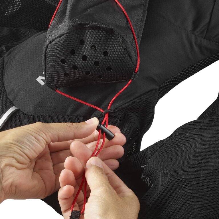 Vak na trekové hole Salomon CUSTOM QUIVER - černá/bílá/červená