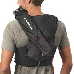 Vak na trekové hole Salomon CUSTOM QUIVER - černá/bílá/červená