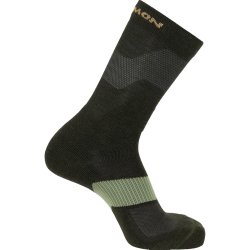 Шкарпетки Salomon X Ultra Crew Socks - чорні/зелені