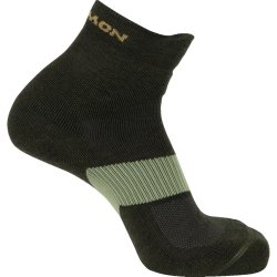 Шкарпетки Salomon X Ultra Quarter Socks - чорні/зелені