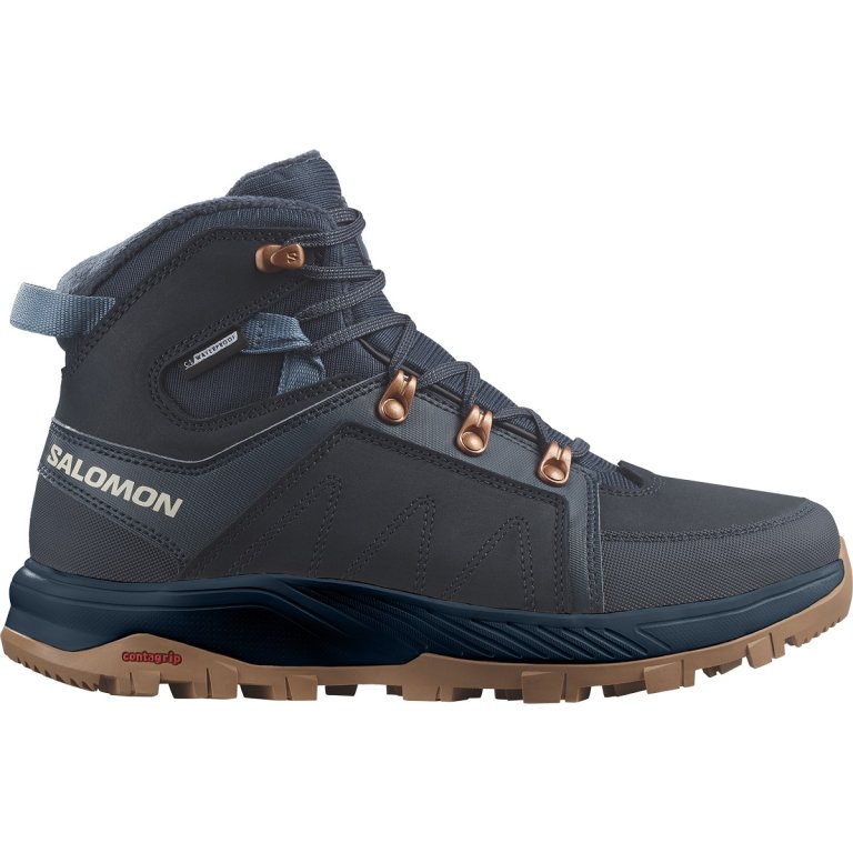 Кросівки високі Salomon Outchill TS CSWP W - темно сині/ коричневі