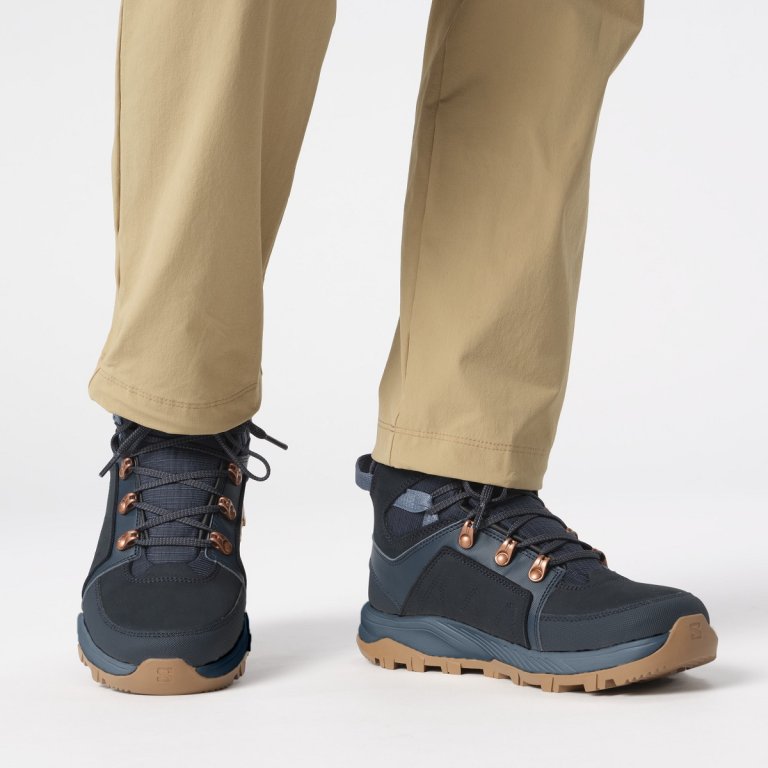 Кросівки високі Salomon Outchill TS CSWP W - темно сині/ коричневі