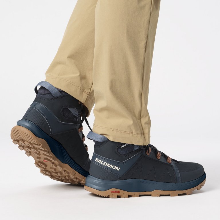 Кросівки високі Salomon Outchill TS CSWP W - темно сині/ коричневі