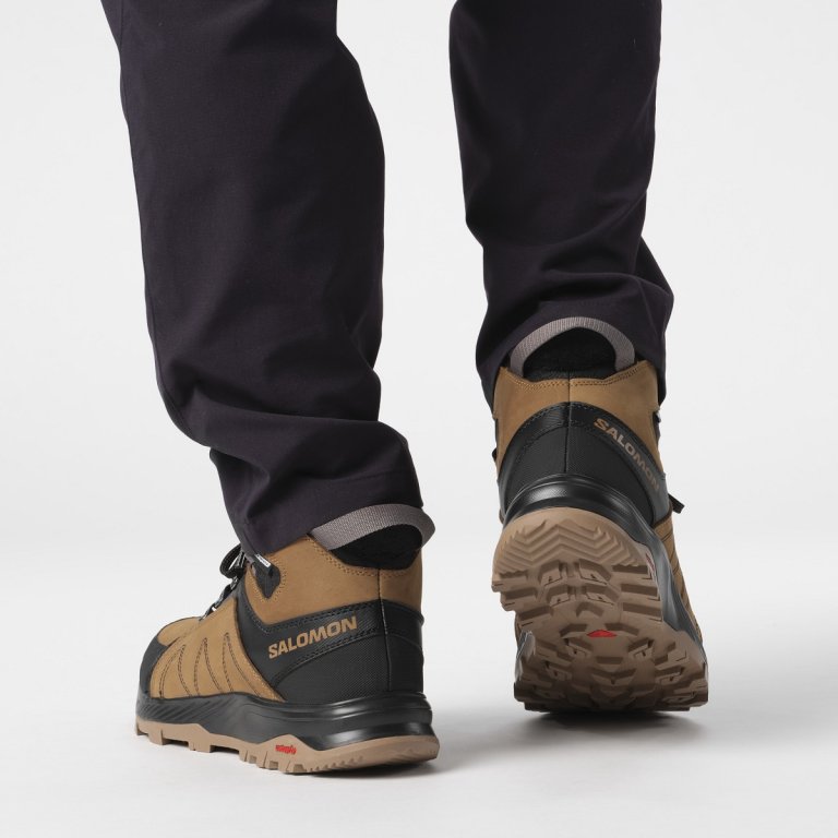 Кросівки високі Salomon Outchill TS CSWP M - коричневі/ чорні