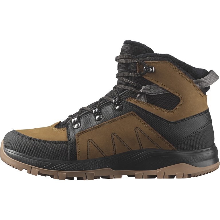 Кросівки високі Salomon Outchill TS CSWP M - коричневі/ чорні