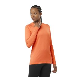 Футболка Salomon Sense Aero Seamless Tee W - помаранчева