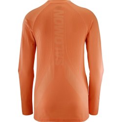 Футболка Salomon Sense Aero Seamless Tee W - помаранчева