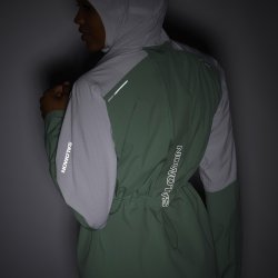 Куртка Salomon Bonatti Trail JKT W - зелена/біла