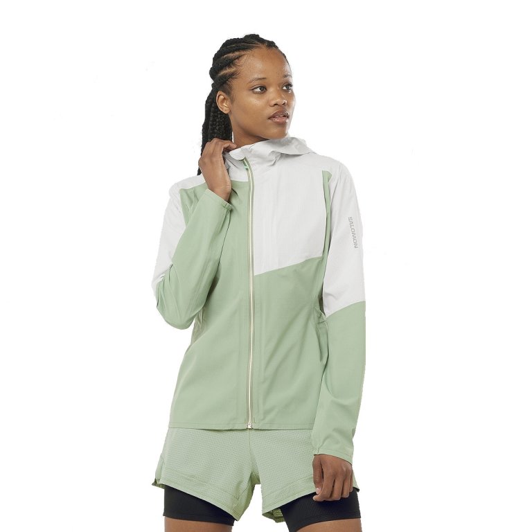 Куртка Salomon Bonatti Trail JKT W - зелена/біла