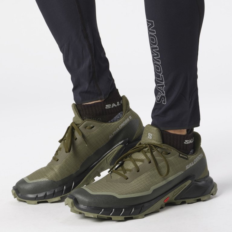Obuv Salomon Alphacross 5 GTX M - zelená