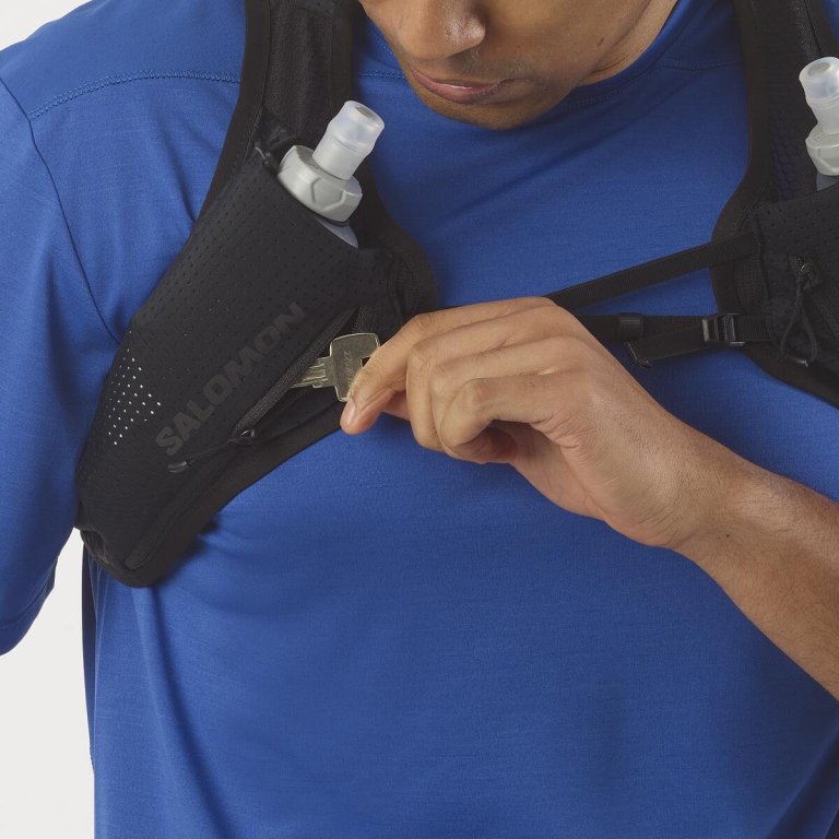 Рюкзак Salomon Pulse 2 з флягами - чорний
