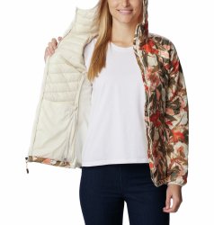 Куртка з капюшоном Columbia Powder Pass™ W - бежева/помаранчева