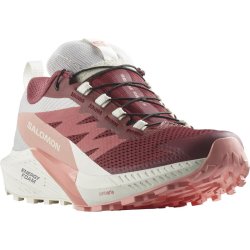 Кросівки Salomon Sense Ride 5 GTX W - темно червоні/ білі/ рожеві