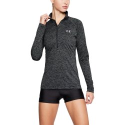Футболка Under Armour Tech 1/2 Zip - Twist W - чорна