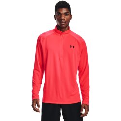 Tričko Under Armour Tech 2.0 1/2 Zip M - červená