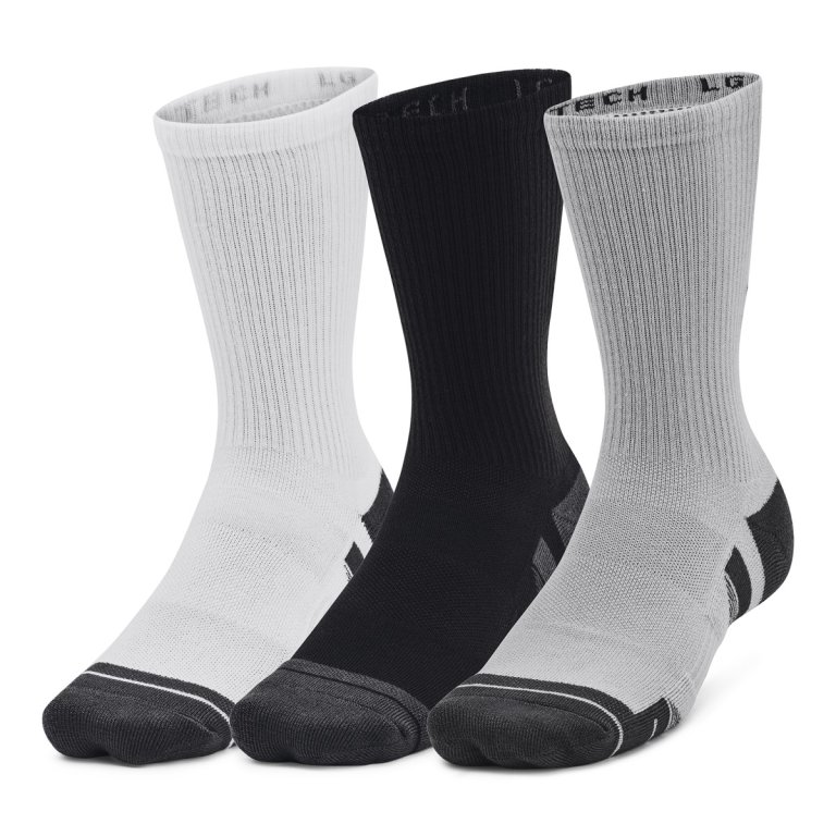 Шкарпетки Under Armour Performance Tech 3pk Crew Socks - сірі