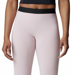 Легінси Columbia Midweight Stretch Tight W Leggings - світло-рожеві (стандартна довжина)