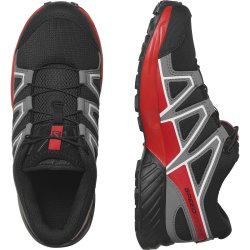 Кросівки Salomon Speedcross J - чорні/червоні