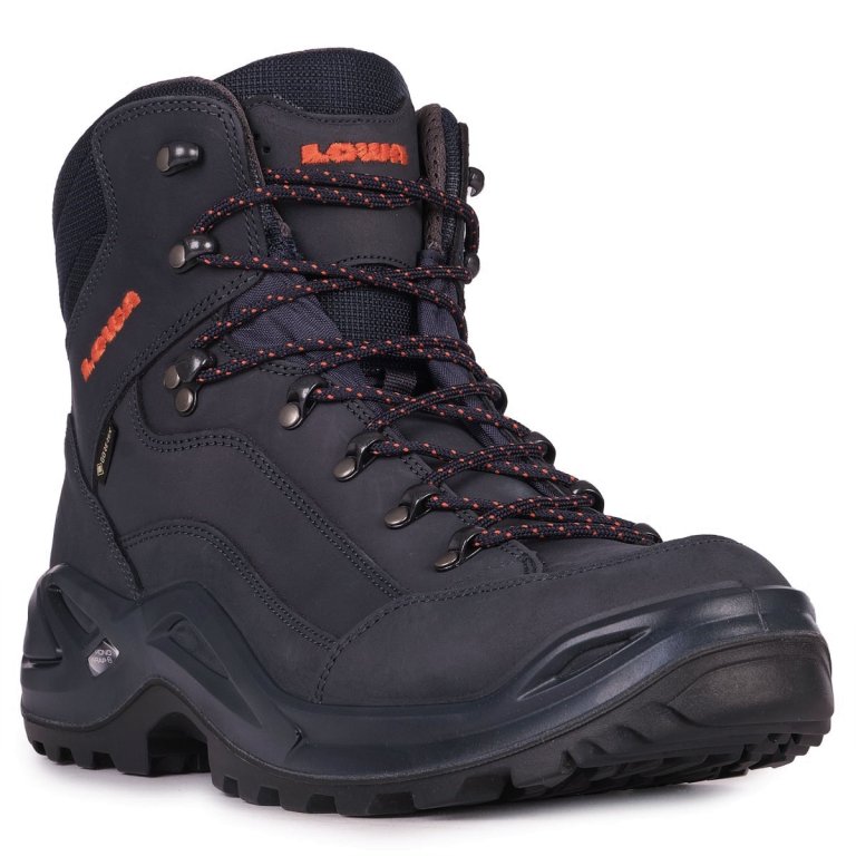 Obuv Lowa Renegade GTX Mid M - modrá/oranžová