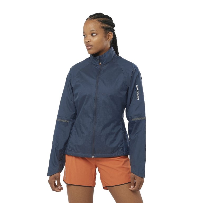 Куртка Salomon Sense Flow Jkt W - синя