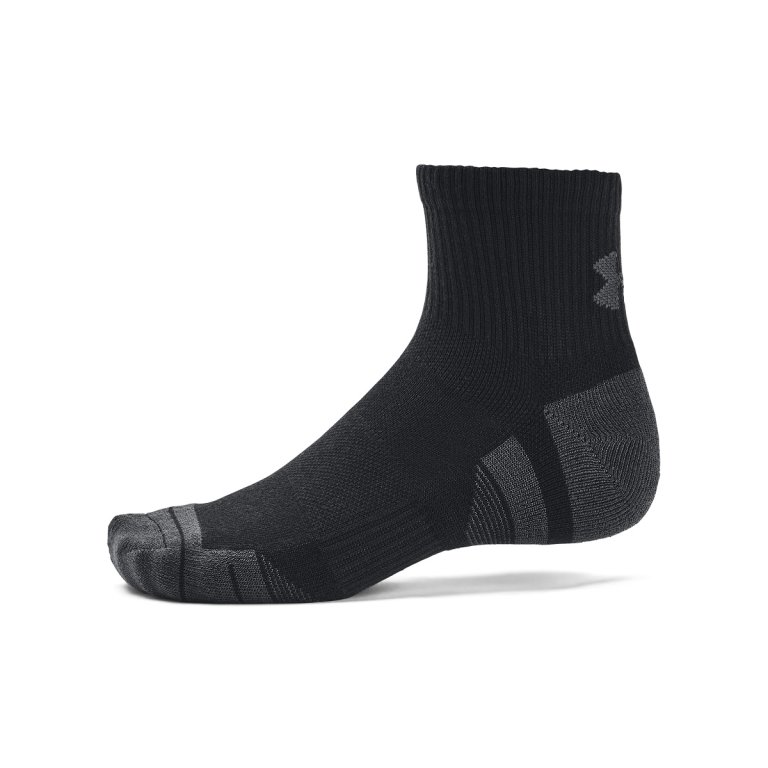 Шкарпетки Under Armour Performance Tech 3pk Qtr Socks - чорні