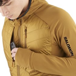 Bunda Salomon Elixir Hybrid HD Insul M - hnědá