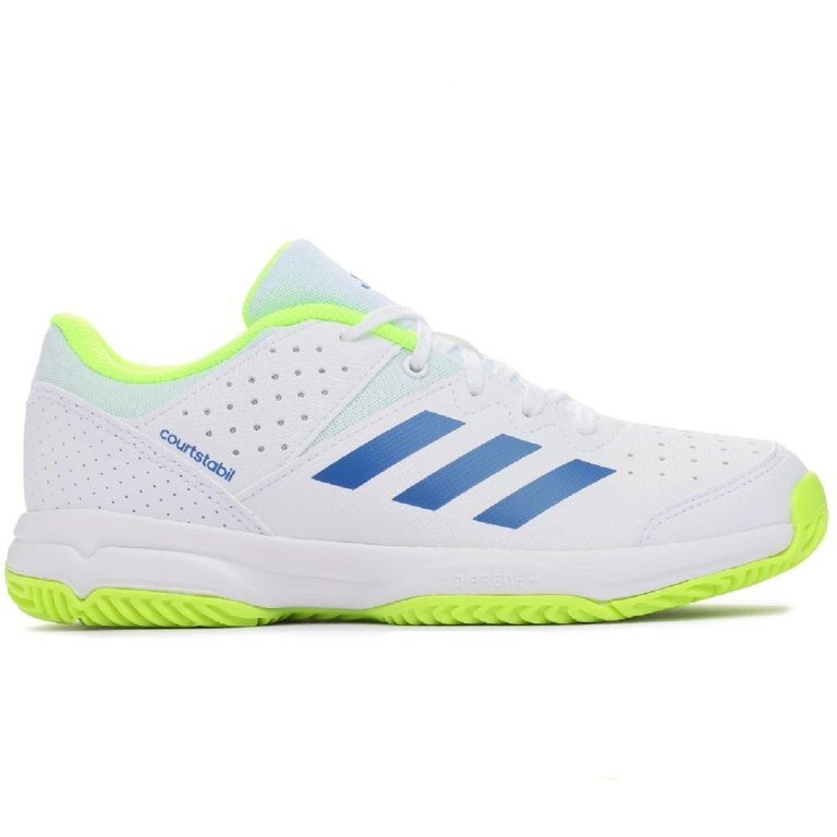 Взуття підліткове Adidas Court Stabil J - білі/сині/салатові