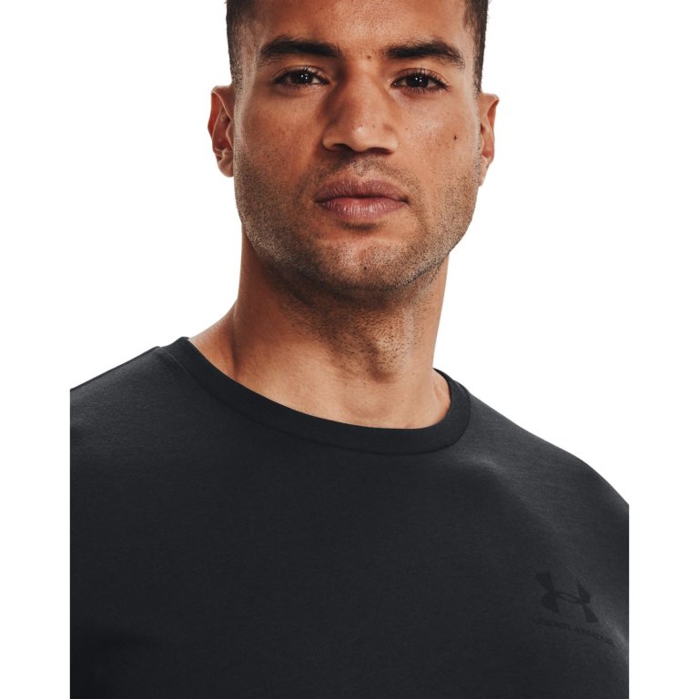 Футболка Under Armour Sportstyle Left Chest SS M - чорна