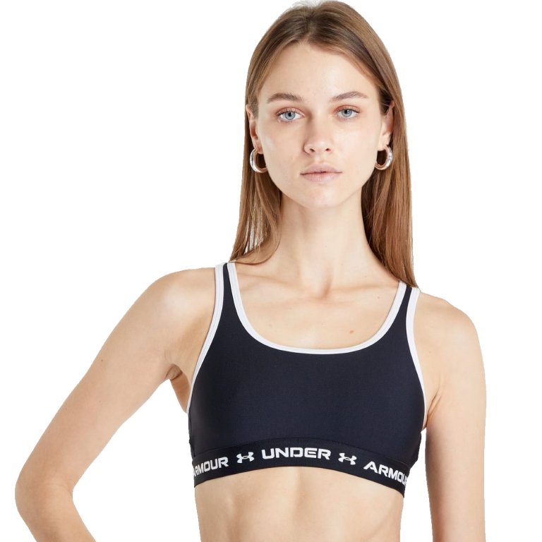 Бюстгальтер Under Armour Crossback Mid Solid J - чорний/білий