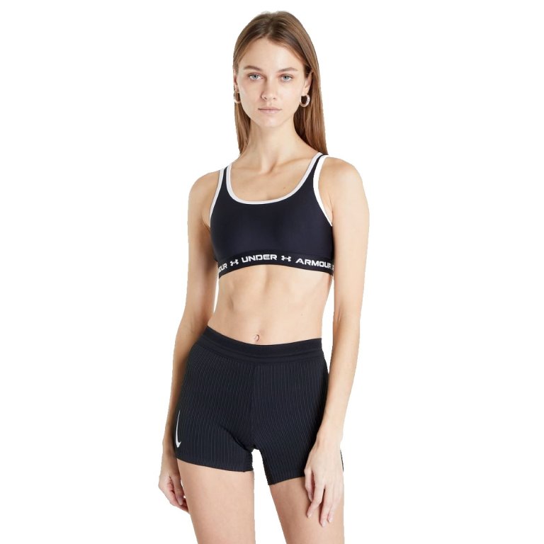 Бюстгальтер Under Armour Crossback Mid Solid J - чорний/білий