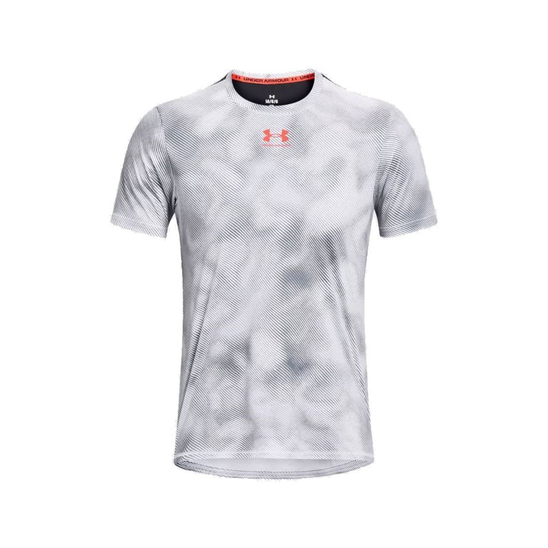 Футболка Under Armour UA Challenger Pro Train SS Prnt M - біла/сіра