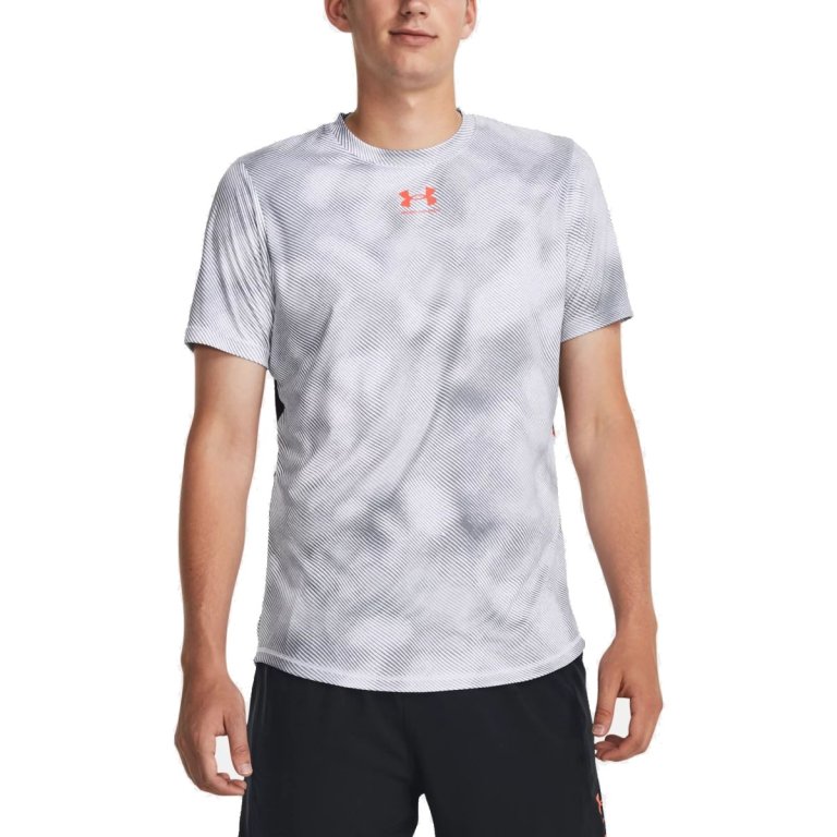 Футболка Under Armour UA Challenger Pro Train SS Prnt M - біла/сіра