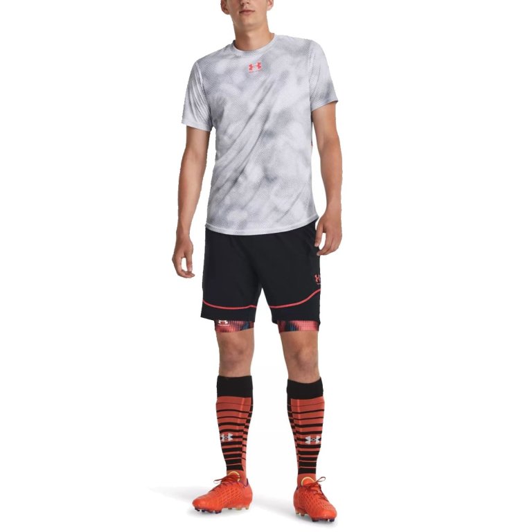 Футболка Under Armour UA Challenger Pro Train SS Prnt M - біла/сіра