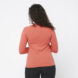 Футболка Salomon Essential Warm LS Top W - червона