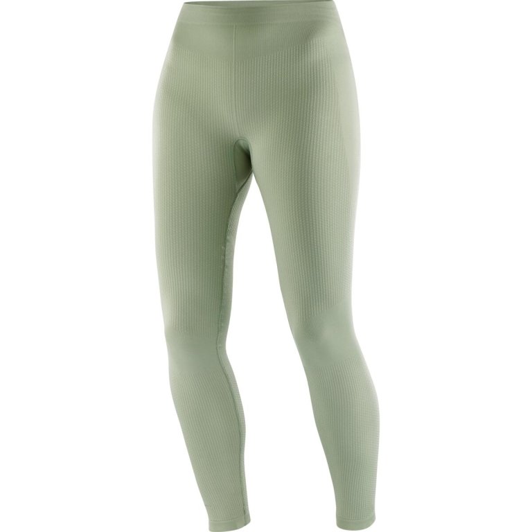 Легінси Salomon Essential Warm Seamless Tights W - зелені