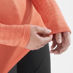 Tričko Salomon Essential Wool LS Top W - oranžová