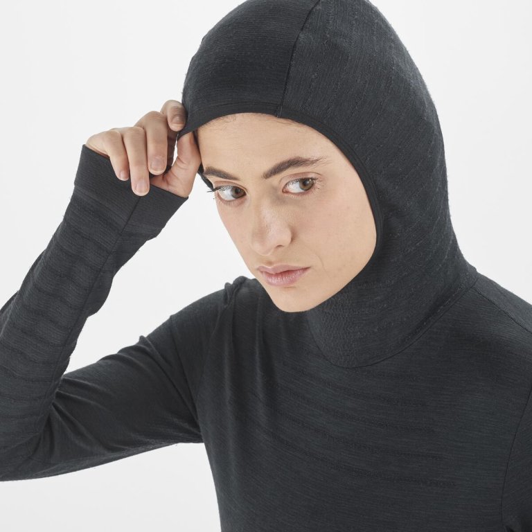 Худі Salomon Outspeed Wool Hoodie W - чорне