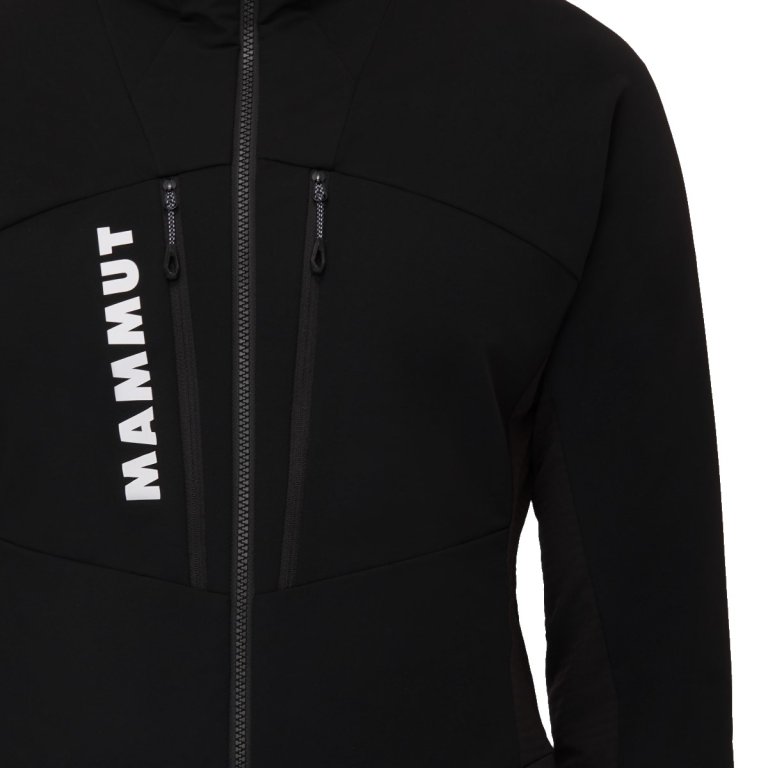 Гібридна куртка з капюшоном Mammut Aenergy SO - чорний