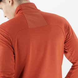 Худі Salomon Essential Lightwarm FZ M - помаранчевий