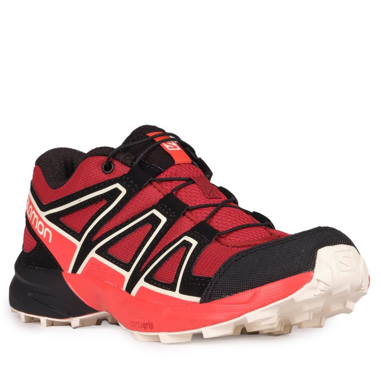Взуття Salomon SPEEDCROSS J - червоний/чорний/помаранчевий