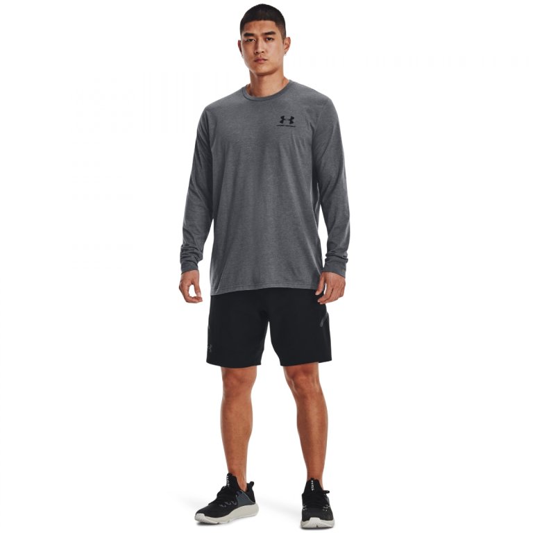 Футболка Under Armour Sportstyle Left Chest LS M - сіра